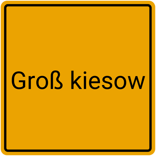 Meldebestätigung Groß Kiesow